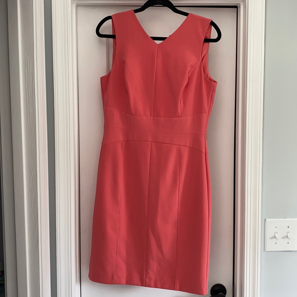 This coral Calvin Klein dress is a summer must!